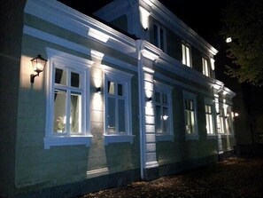 Front of property – evening/night