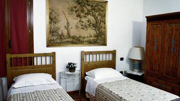 Desk, free WiFi, bed sheets