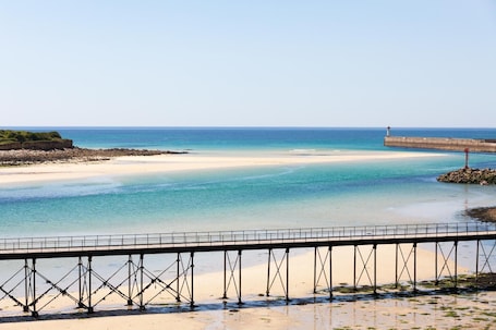 On the beach, water skiing, windsurfing, kayaking