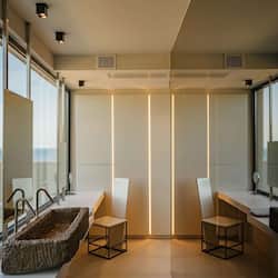 Free toiletries, hair dryer, bathrobes, slippers