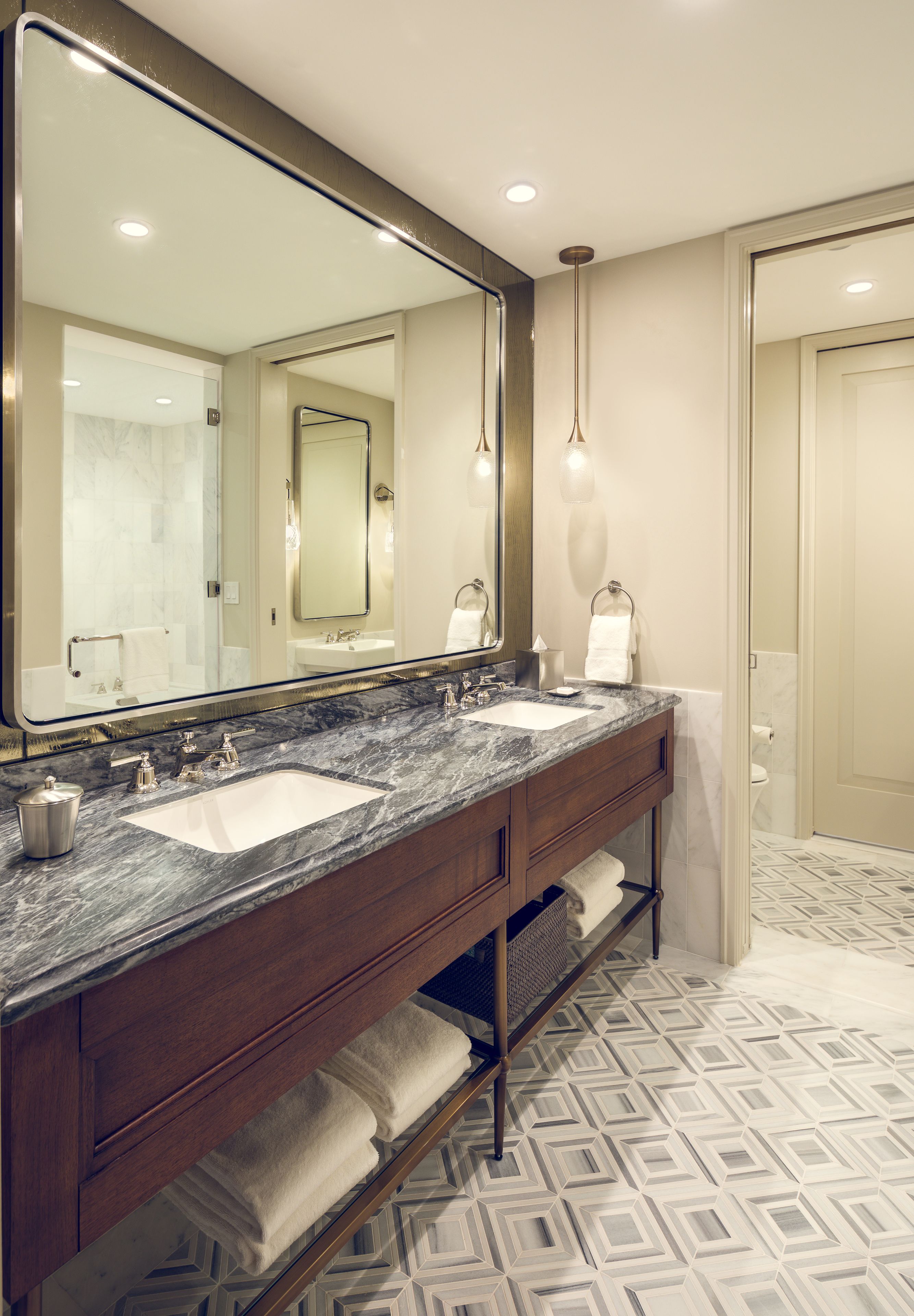 shower, free toiletries, hair dryer, bathrobes