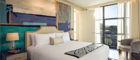 Ropa de cama de alta calidad y minibar