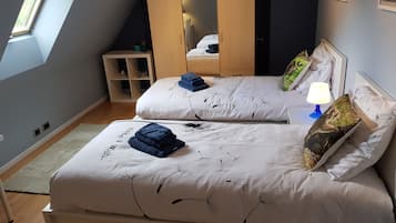 3 chambres, bureau, fer et planche Ă  repasser, Wi-Fi gratuit