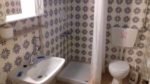 Dusche, kostenlose Toilettenartikel, Haartrockner, Handtücher