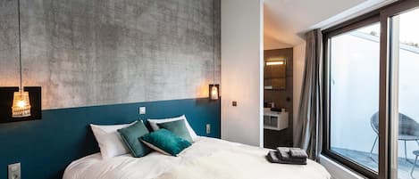 Double Room (Gustave Magnel ) | Premium bedding, down duvets, free minibar items, individually decorated