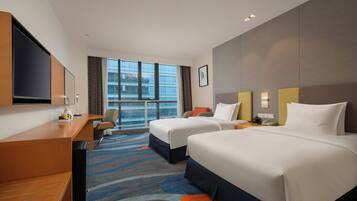 Standard Room, 2 Twin Beds (High Floor) | Down comforters, in-room safe, desk, blackout drapes