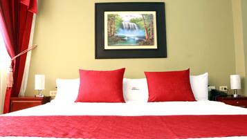 Desk, rollaway beds, free WiFi, wheelchair access