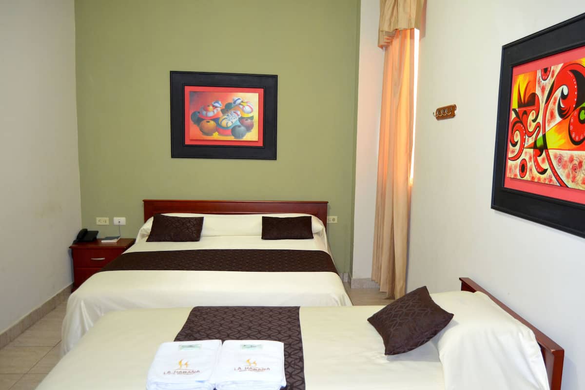 Desk, rollaway beds, free WiFi, wheelchair access