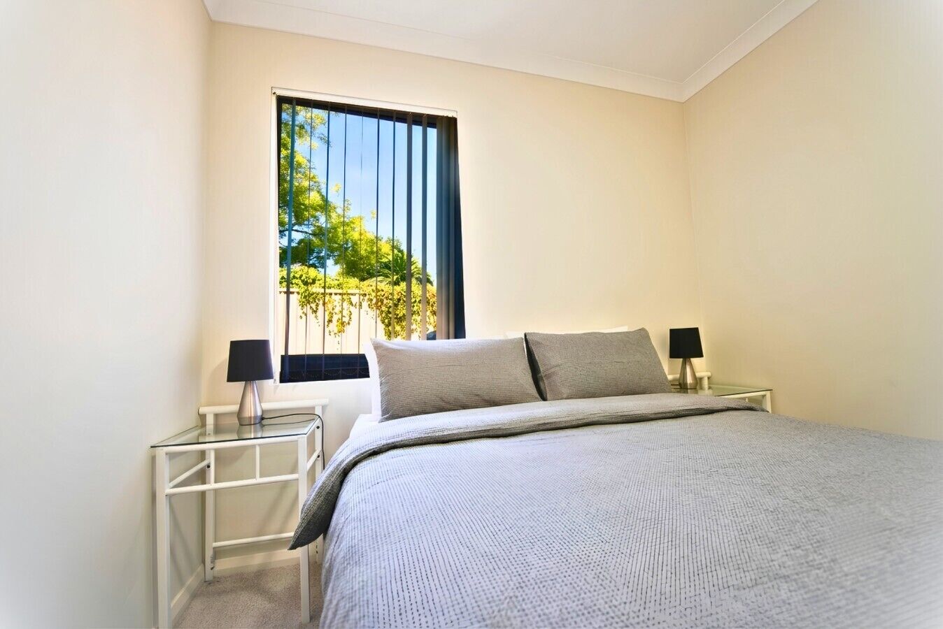 1 bedroom, desk, iron/ironing board, travel cot