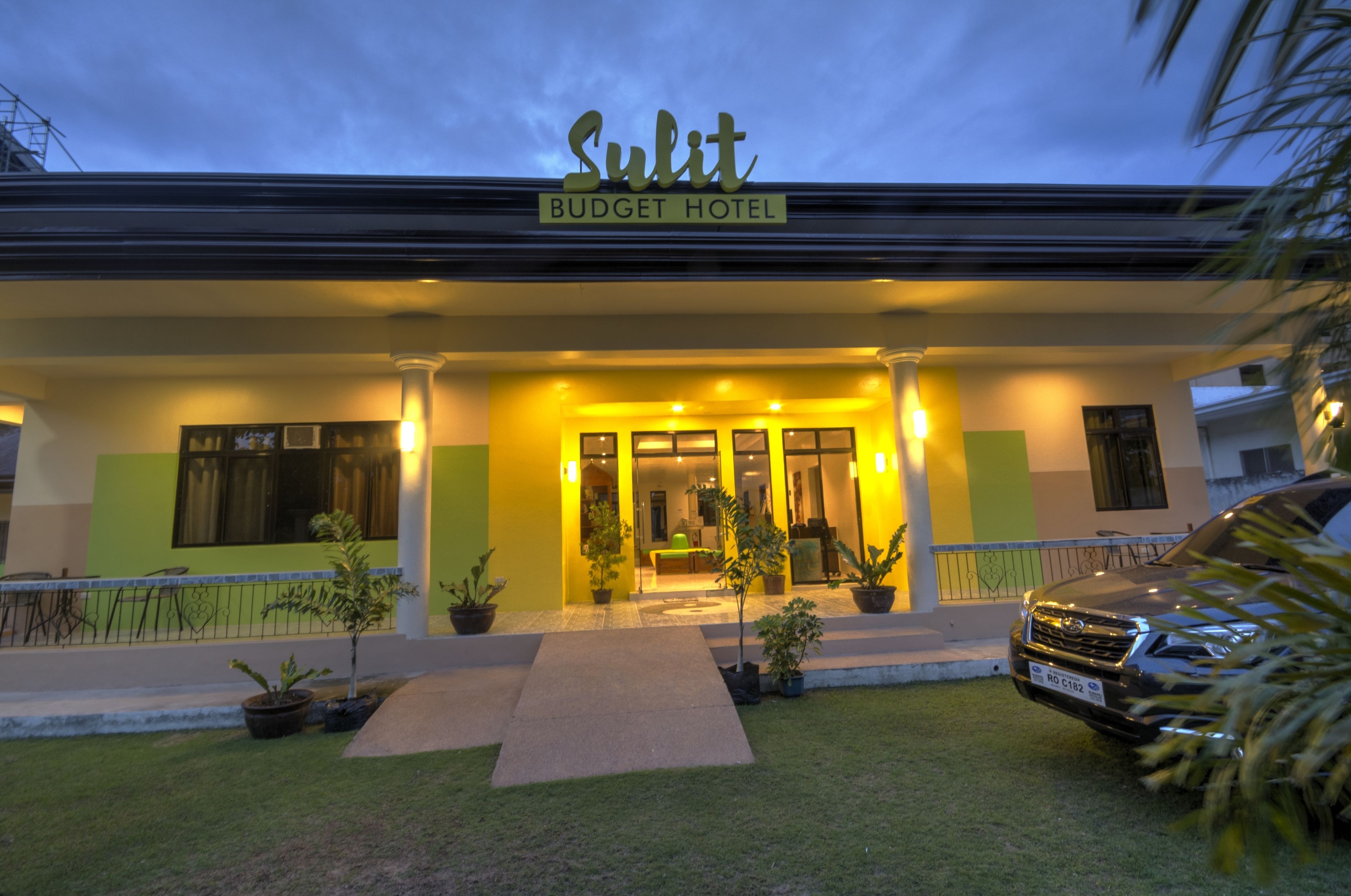 front of property – evening/night