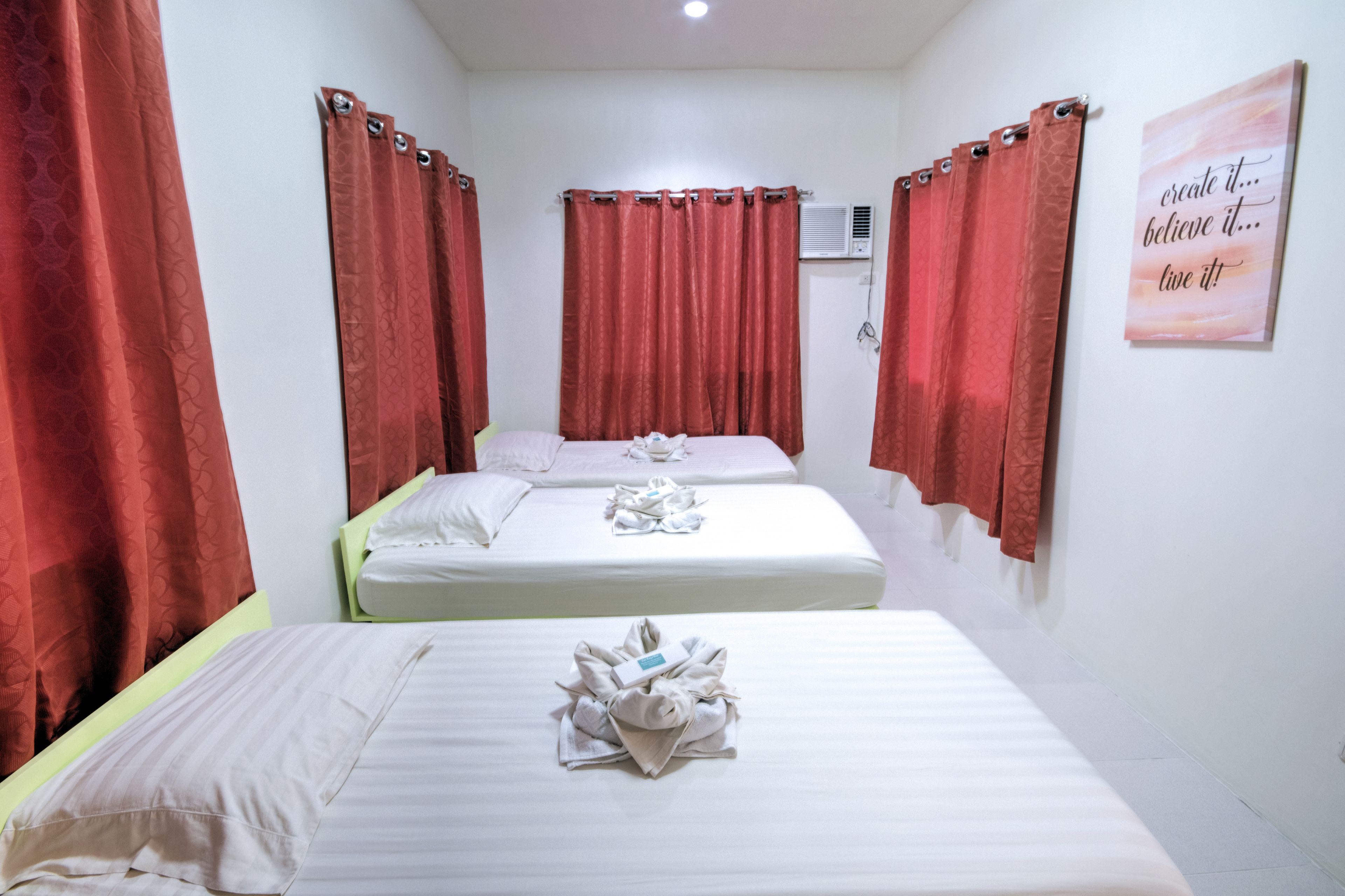 family room with shared bathroom | desk, free wifi, bed sheets