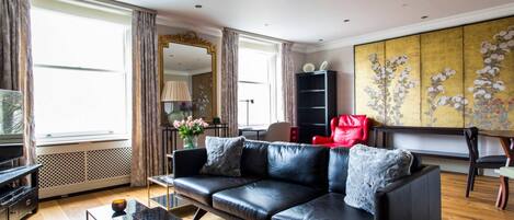 テレビ、暖炉、DVD プレーヤー