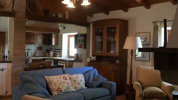 電視、壁爐、書籍