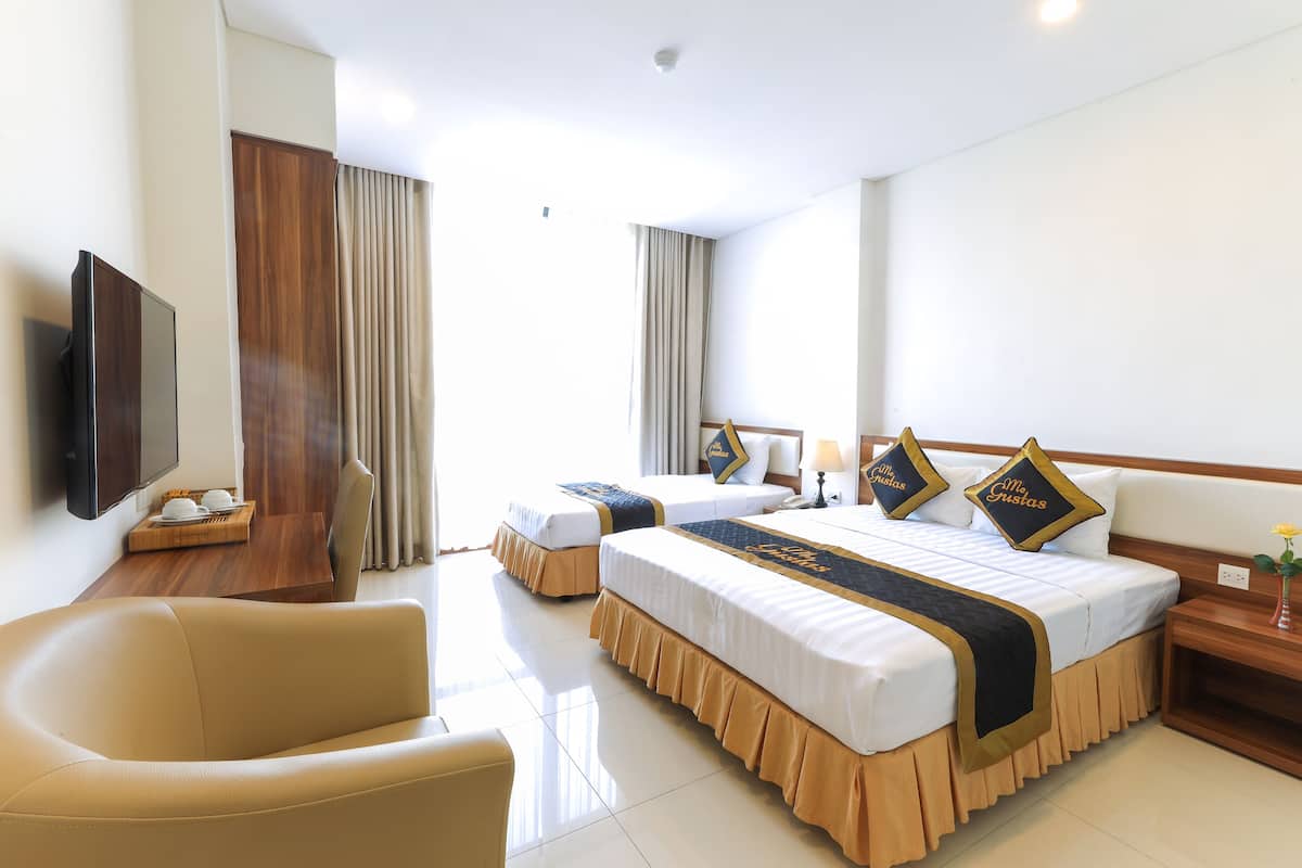 Minibar, in-room safe, desk, blackout curtains