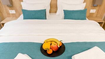 Premium bedding, minibar, in-room safe, desk