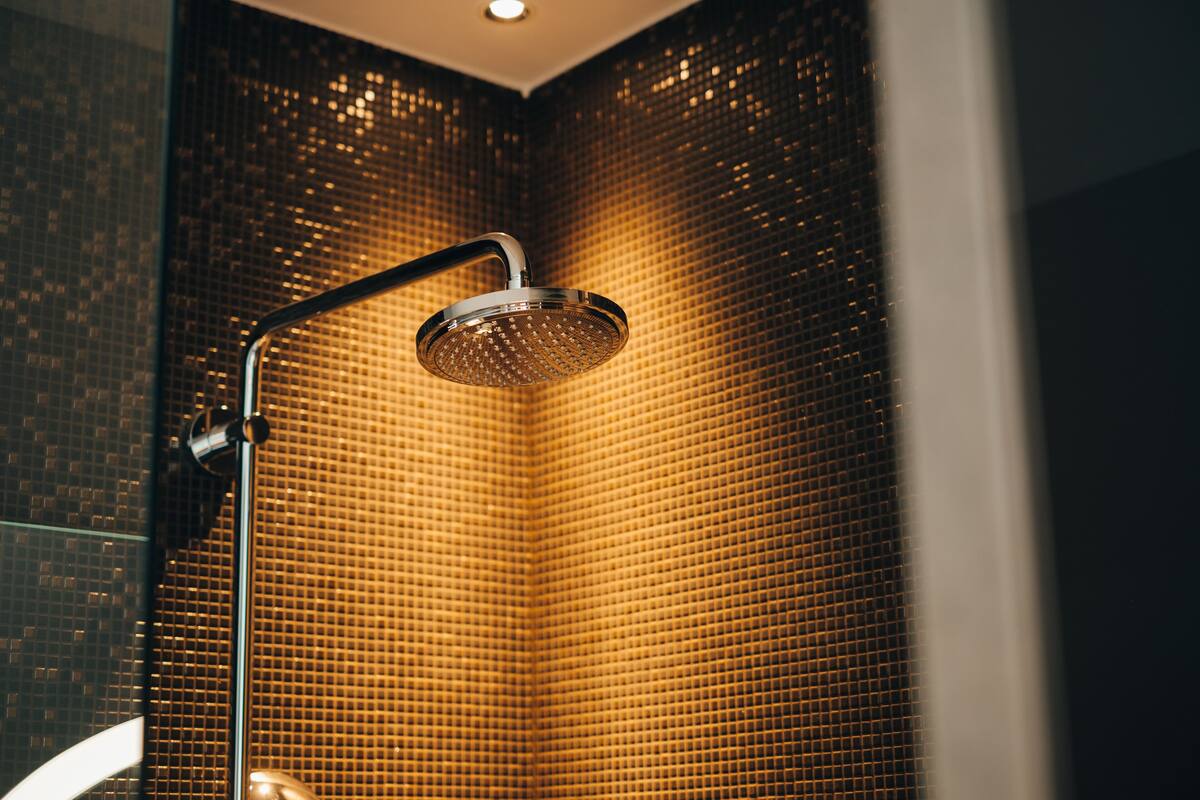 comfort room, 1 king bed, non smoking, terrace | bathroom | shower, rainfall showerhead, free toiletries, hair dryer