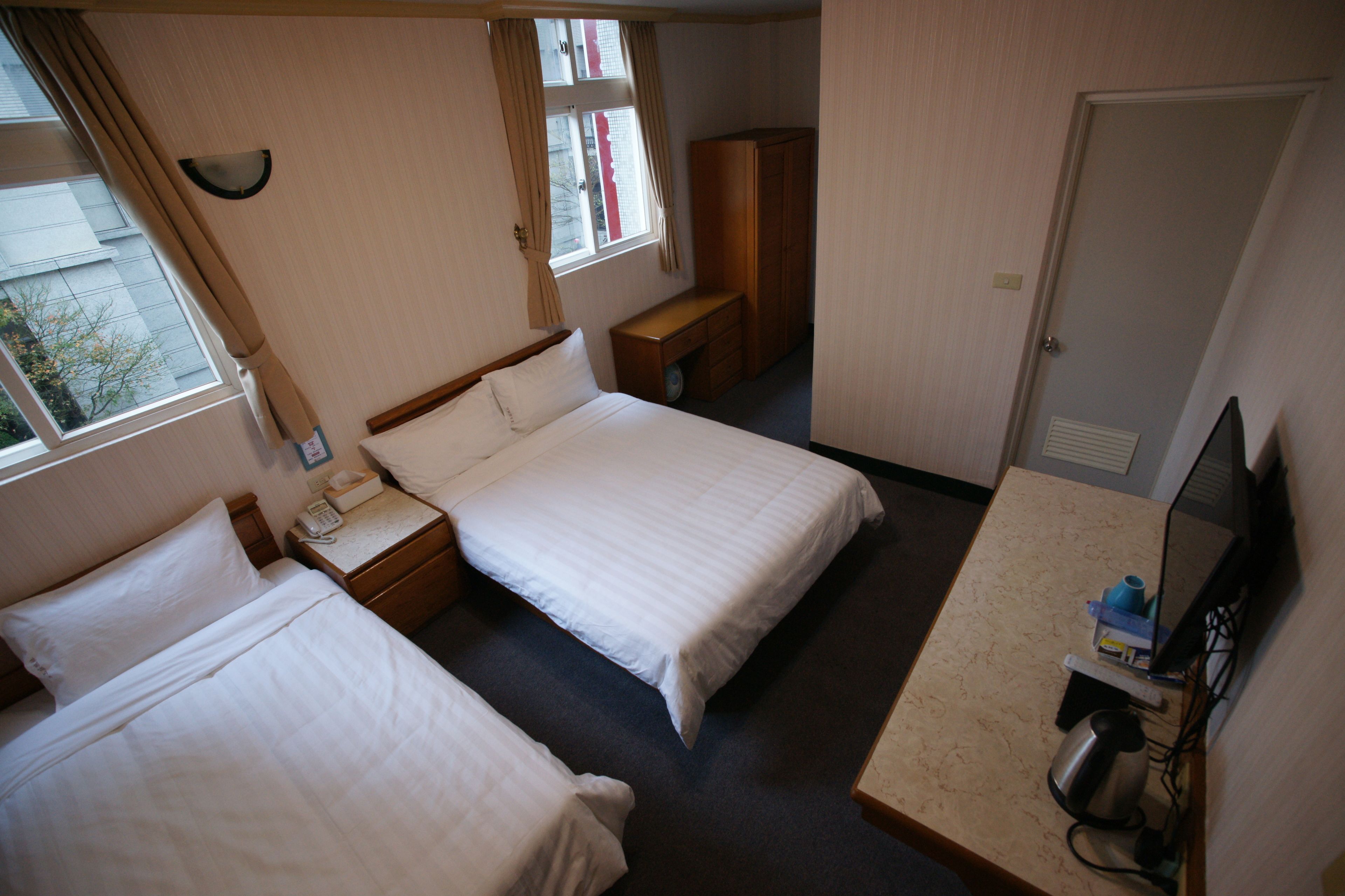 family triple room | desk, laptop workspace, blackout curtains, free wifi