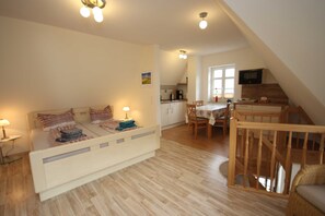 1 غرفة نوم وواي فاي وملاءات أسرّة