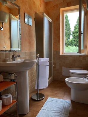 Shower, hair dryer, bidet, towels - Villa Ina near the sea (Pula)