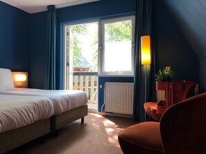 Grand Double or Twin Room | Desk, cribs/infant beds, free WiFi, bed sheets - Grand Cafe Hotel Kruller (Otterlo)