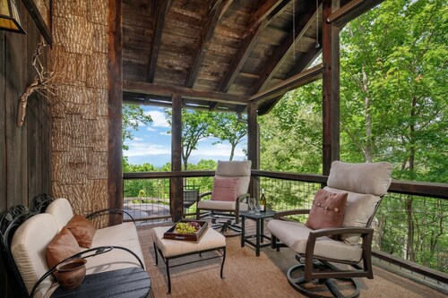 * Upea Mountain Home 10 minuutin päässä Ashevillen keskustasta - Couples Retreat *