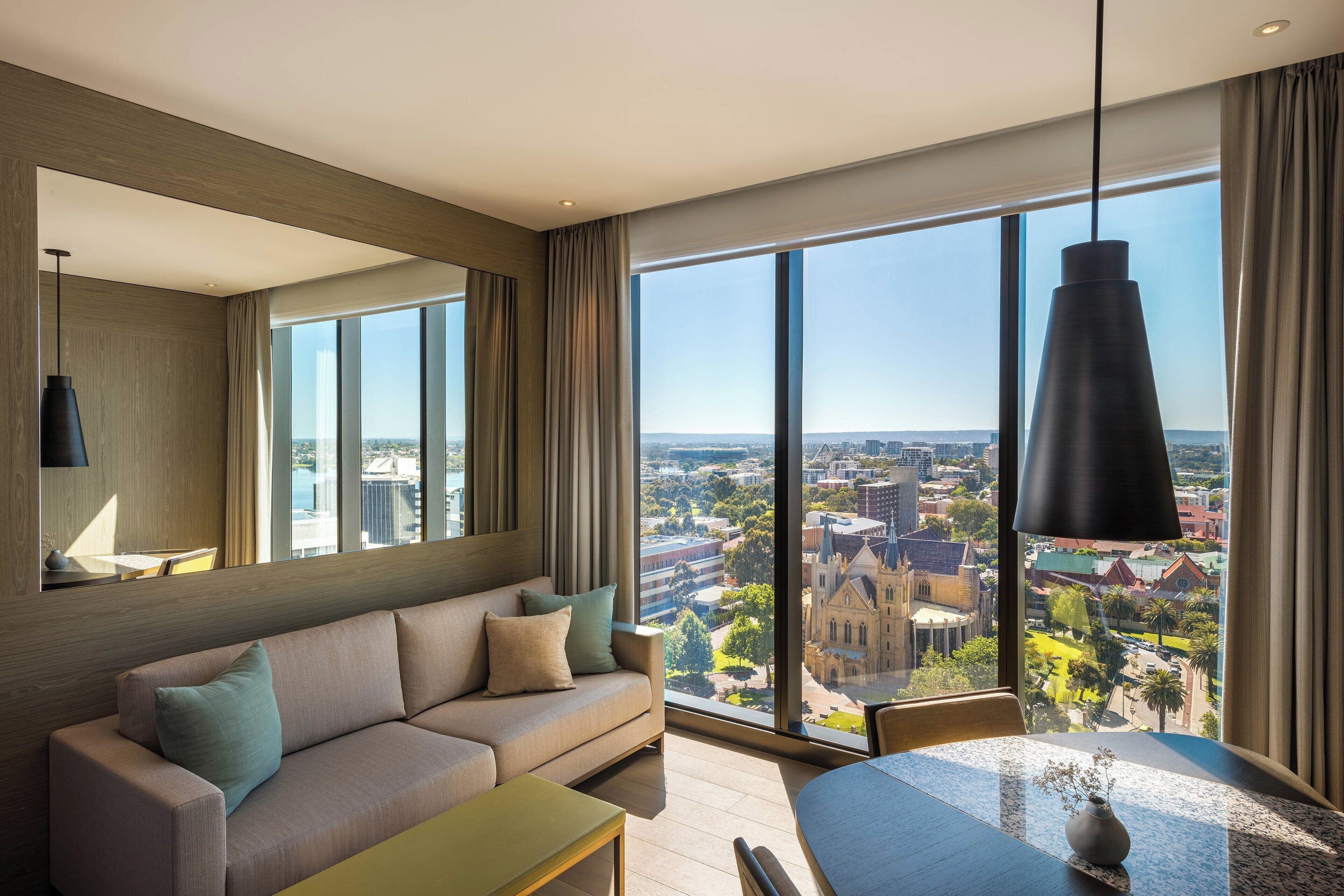 Pillow-top beds, minibar, in-room safe, desk