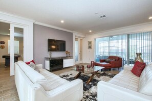 TV, DVD player - Sonoma Resort 7 Bedroom Vacation Home 2600YA (Kissimmee)