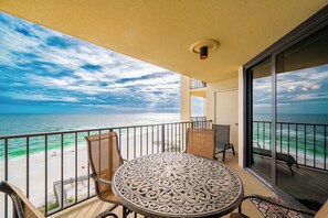 Outdoor dining - Phoenix III…Gulf Front!...One bedroom (Orange Beach)