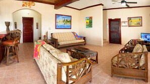 Smart TV, DVD player, books, video library - Rustic Ocean front Home with POOL-115' of beachfront 250 ft Dock-
GOLD STANDARD (San Pedro)