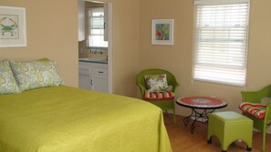 Desk, iron/ironing board, free WiFi, bed sheets - Studio #2 Fully Equipped with Boardwalk Patio Access - Oceanfront!  (San Diego)