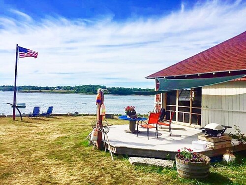 Coastal Waterfront Boat House on Tapley Farm