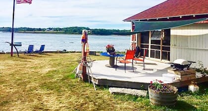Spectacular Beach Boathouse, Acadia, Blue Hill, Brooksville, Penobscot Bay