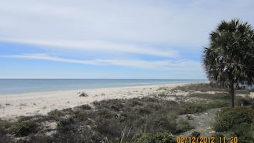 Beach nearby, sun loungers, beach towels