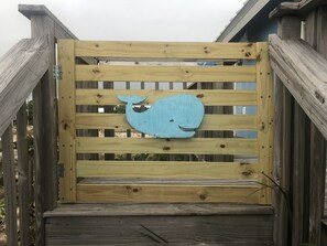 Exterior detail - BLUE WHALE on St. George Island, Florida (Eastpoint)