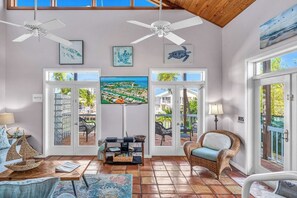 TV - P63 - Beautiful, waterfront duplex, walking distance to The Cabana Club! (Key Colony Beach)