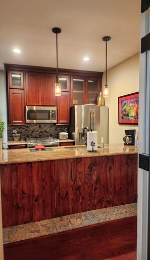 Fridge, microwave, oven, stovetop - Grand Home with views of Street Car
Near French Quarter, Superdome (New Orleans)
