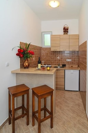 Studio, Terrasse, Gartenblick | Eigene Kochnische