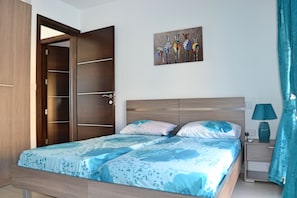 Apartment, 2 Bedrooms, Sea View | 2 bedrooms, bed sheets - Gozo Apartment (Nadur)