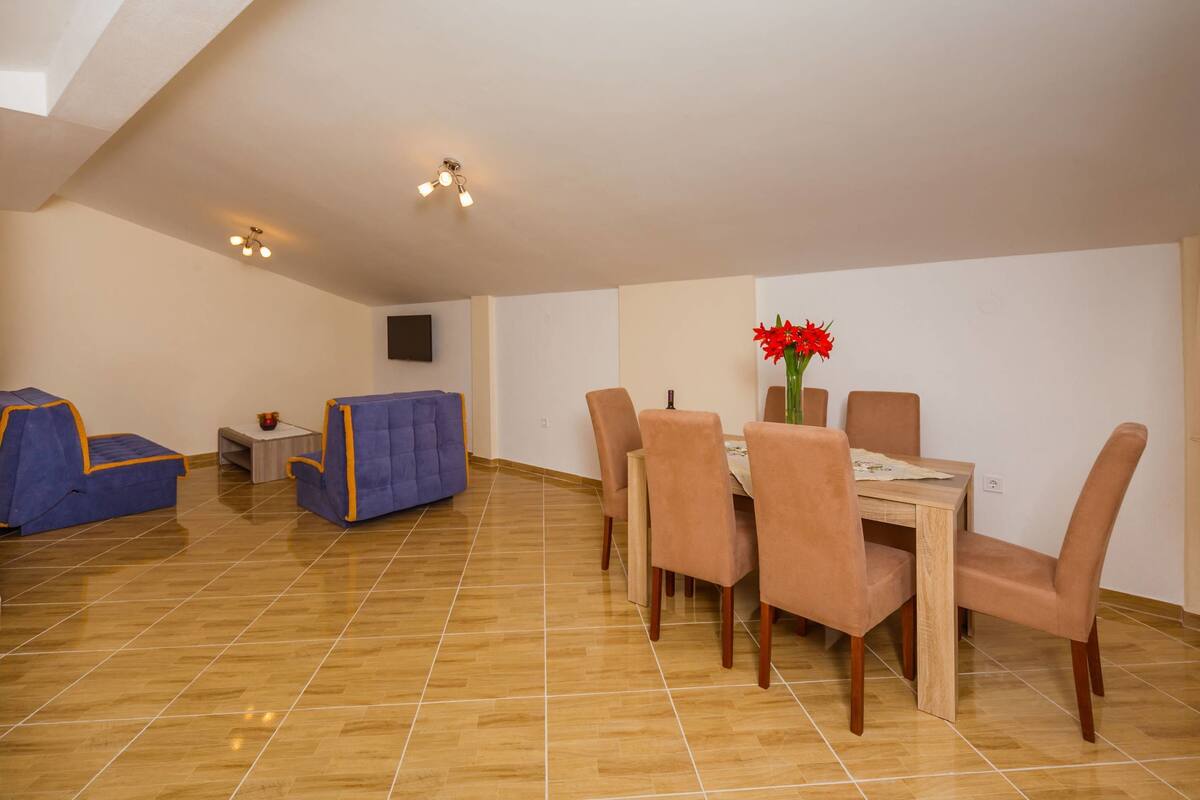 Apartment, 1 Bedroom, Terrace (1) | Living area | Flat-screen TV