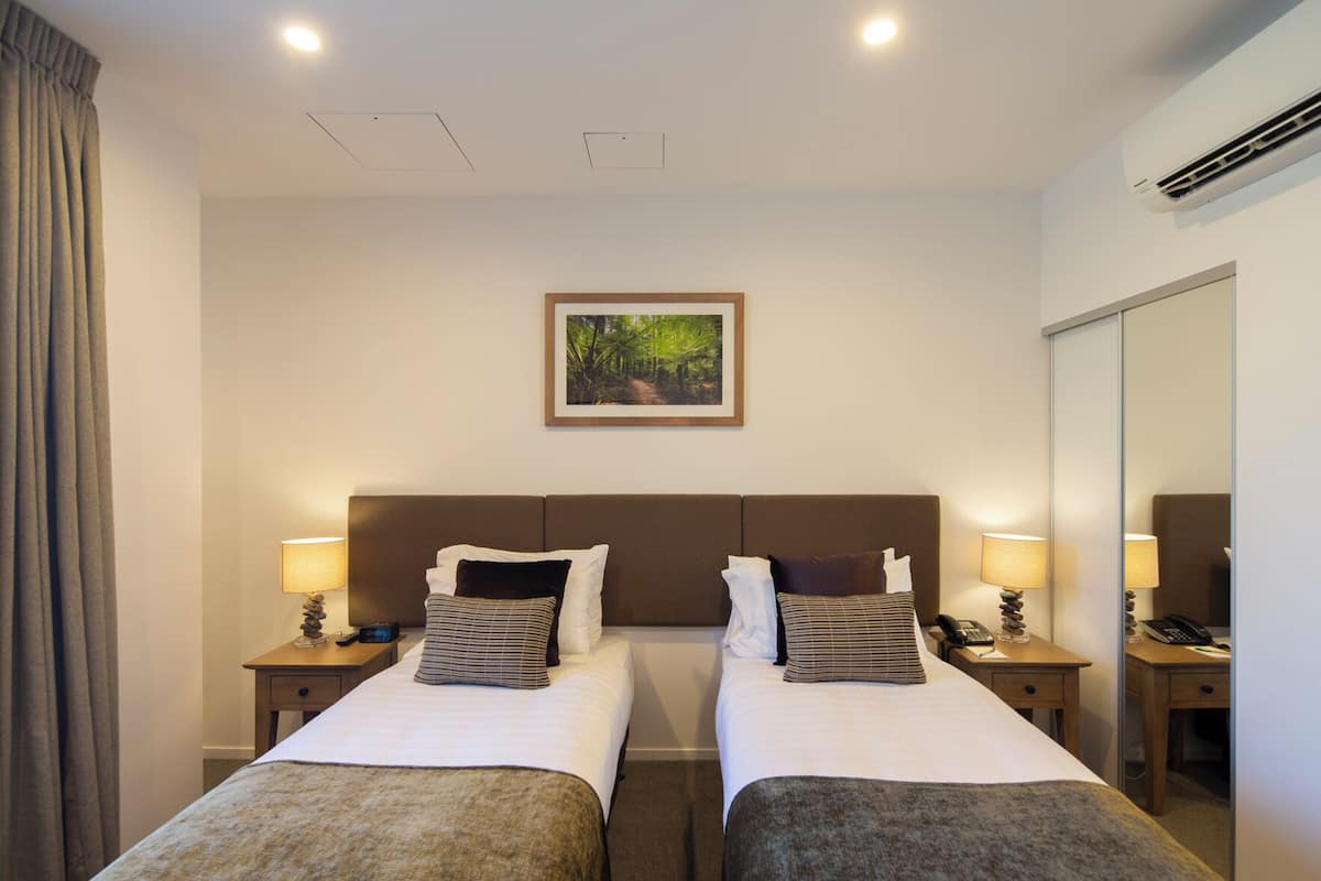 Hypo-allergenic bedding, blackout curtains, soundproofing