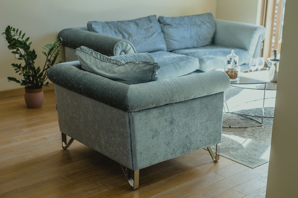 Comfort-lejlighed - 2 soveværelser - balkon - havudsigt | Stue | Fladskærms-tv