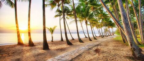 Vista a la playa o el mar
