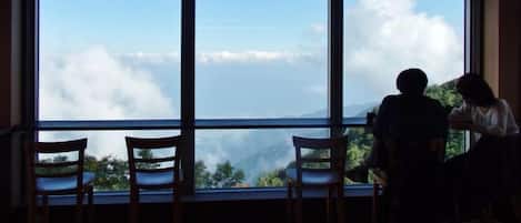 Vue depuis lâhĂ©bergement