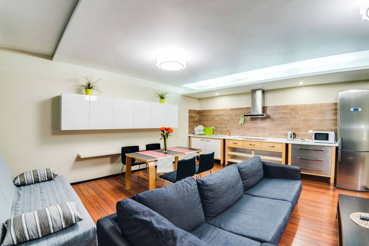 Junior Apartment, 2 Bedrooms | Ruang tamu | TV