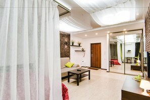 Appartement Deluxe, 1 chambre (2) | 1 chambre, bureau, fer et planche à repasser, Wi-Fi gratuit