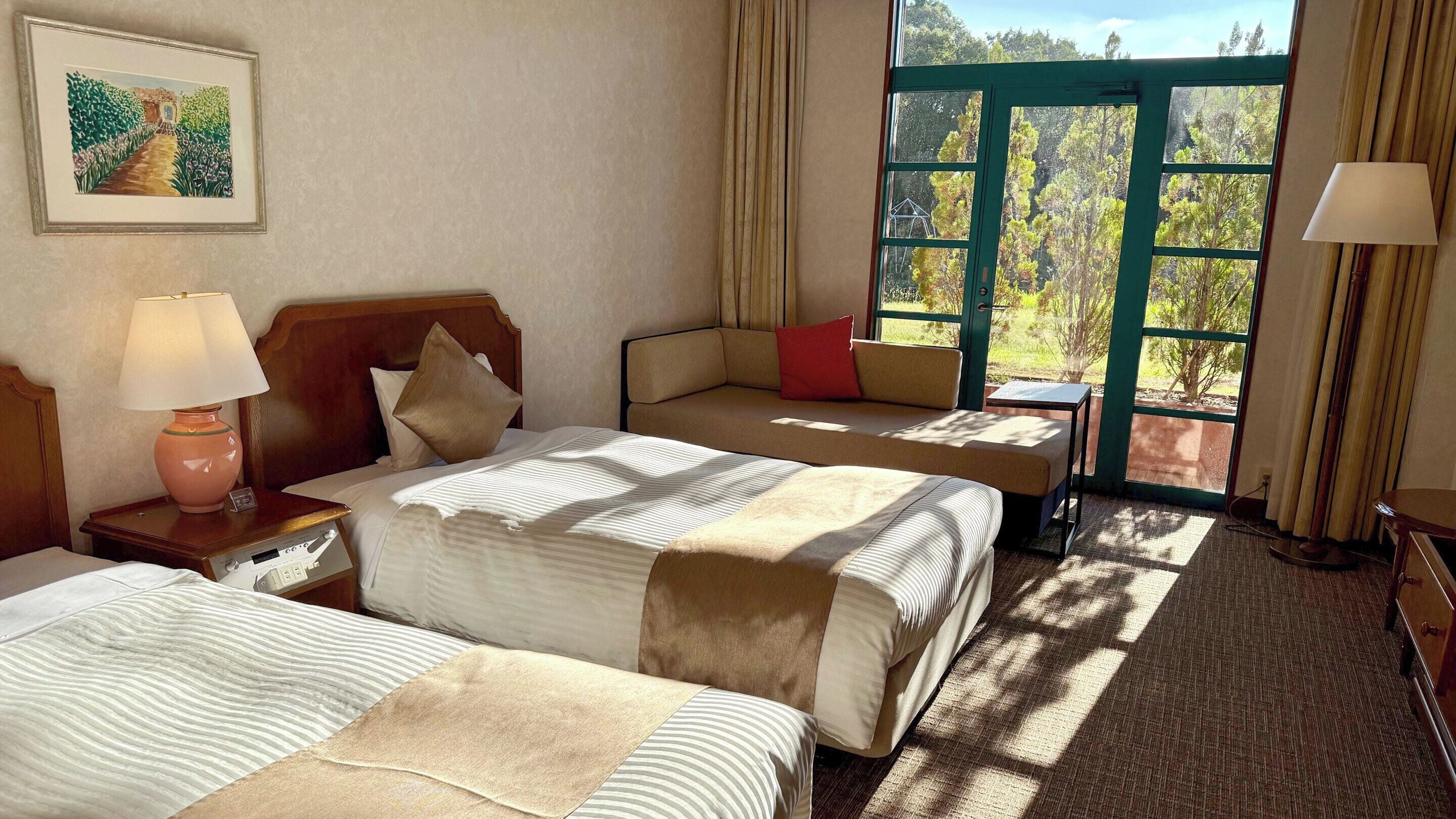 [禁煙]スタンダードツイン36sqm内風呂あり | WiFi (無料)、ベッドシーツ