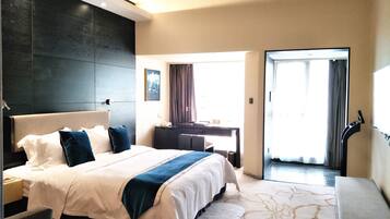 Minibar, in-room safe, desk, blackout curtains