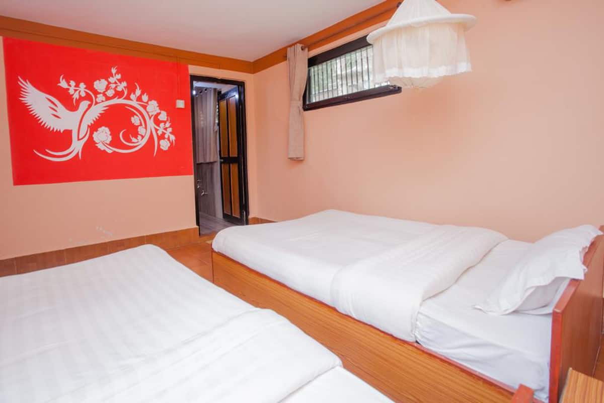 Basic-Ferienhaus, 1 Schlafzimmer, Gartenblick