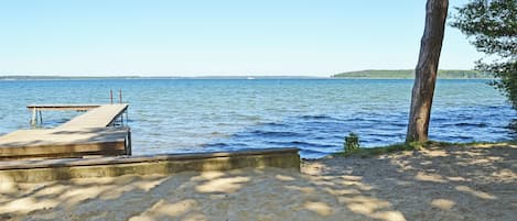 靠近海滩、沙滩椅