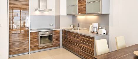 Fridge, oven, dishwasher